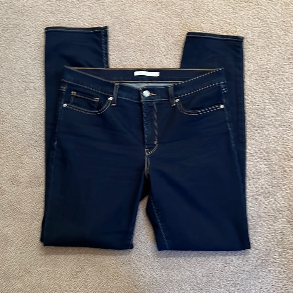 Levi’s 312 Shaping Slim jeans Mid Rise Tummy Slimming size 14 EUC. W 32 L 32